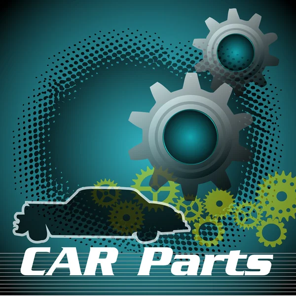 Car parts — Stock Vector