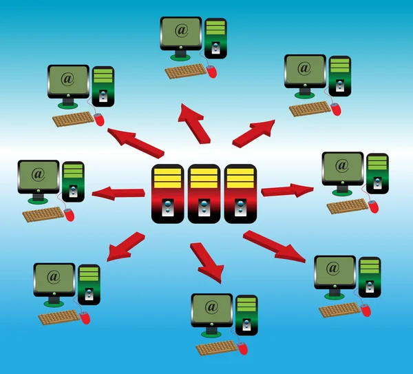 Δίκτυο υπολογιστών — Διανυσματικό Αρχείο