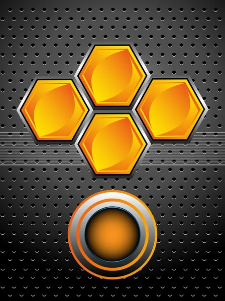 Abstract honeycomb design — Stock Vector