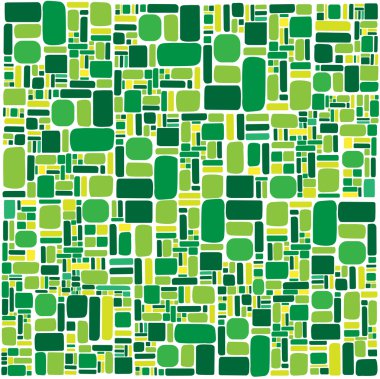 yeşil yuvarlak köşeli kareler