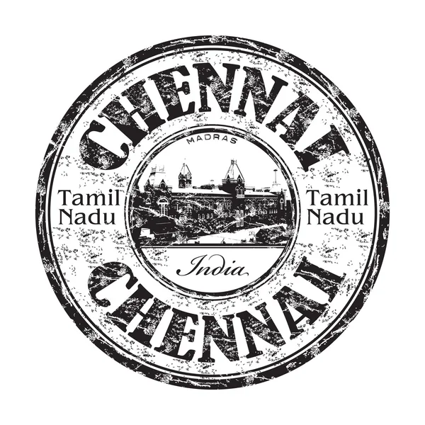 Chennai grunge Rubberstempel — Stockvector