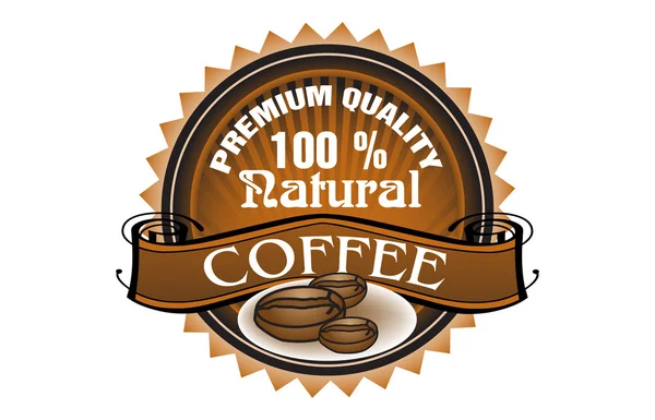 Caffè di qualità premium — Vettoriale Stock