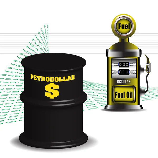 Petrodollar — Stockvektor