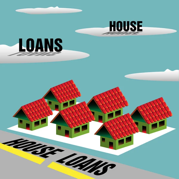 房屋贷款 — 图库矢量图片