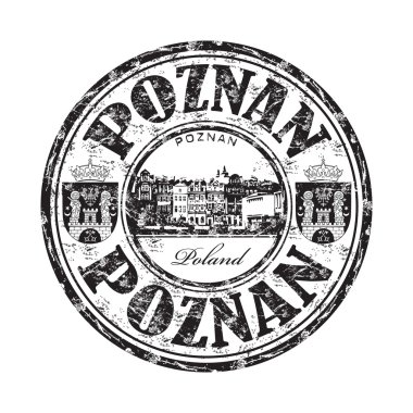 Poznan grunge lastik damgası