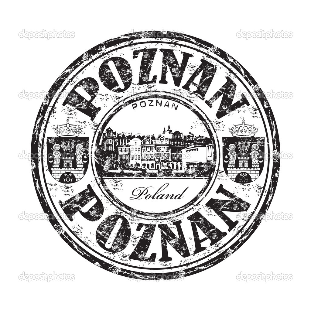 Poznan grunge rubber stamp