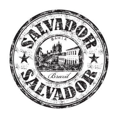 Salvador grunge lastik damgası