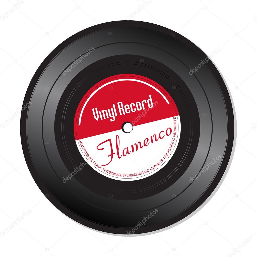 Flamenco music vinyl record