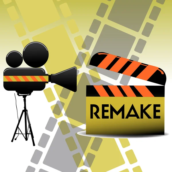 Remake film — Stockvector