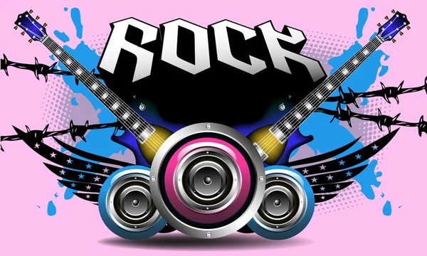 Música Rock — Vector de stock