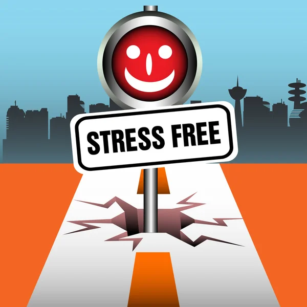 Stress gratis plaat — Stockvector