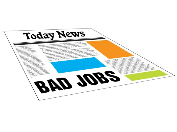 Bad jobs — Stock Vector