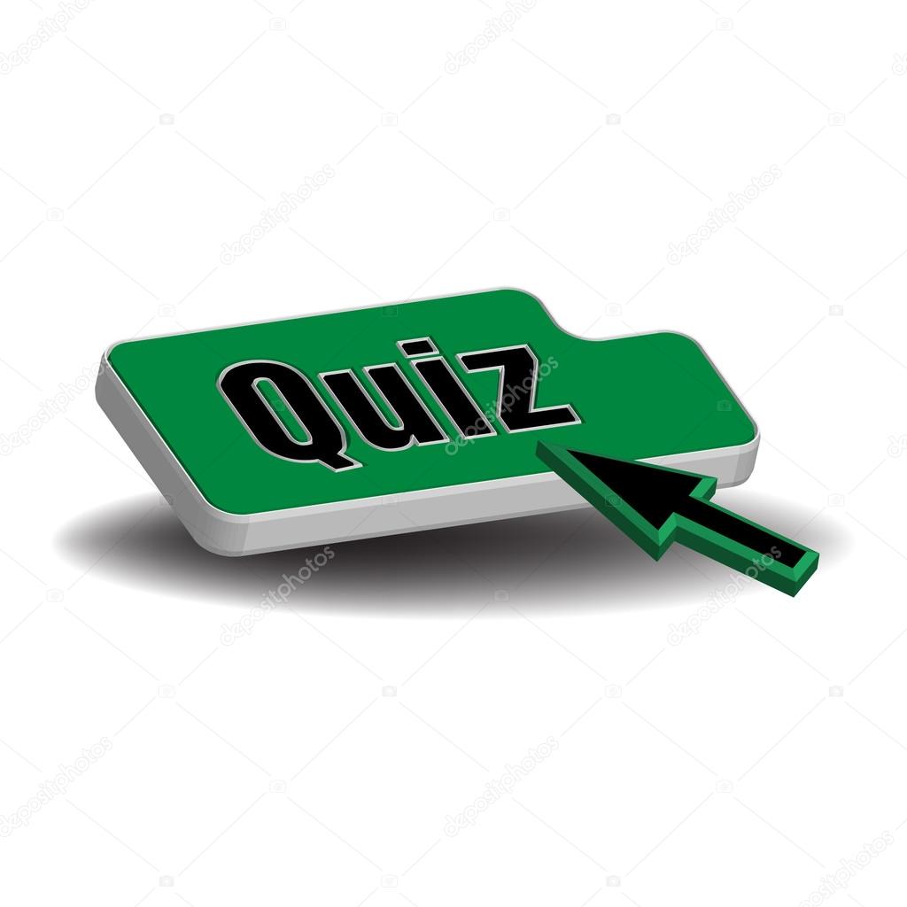 Green quiz button