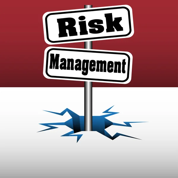 Risk management plates — Stock Vector