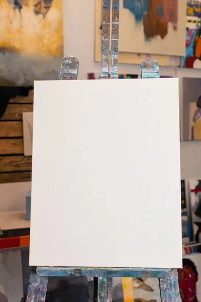 White Canvas Art Studio — Stock Photo, Image