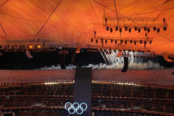 Pequim China Fevereiro 2022 Cerimônia Abertura Jogo Olímpico Inverno — Fotografia de Stock