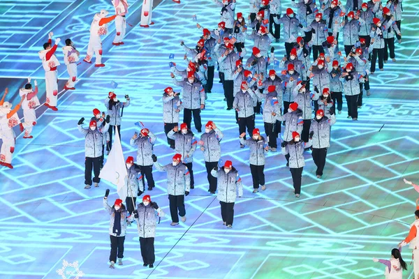 Beijing China Febrero 2022 Ceremonia Apertura Del Juego Olímpico Invierno — Foto de Stock