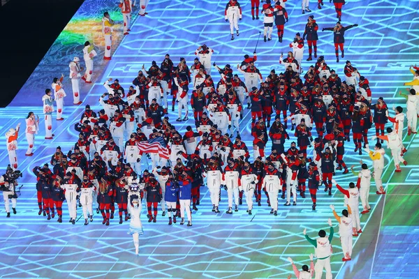 Pekin Çin Şubat 2022 Kış Olimpiyat Oyununun Açılış Töreni — Stok fotoğraf