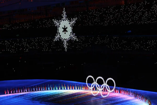 Пекин Китай Февраля 2022 Года Церемония Закрытия Зимних Олимпийских Игр — стоковое фото