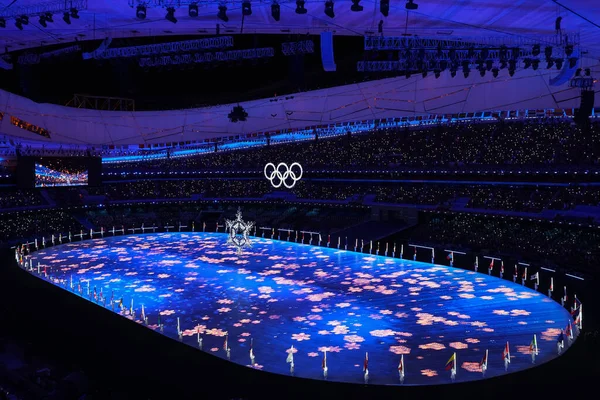 Pequim China Fevereiro 2022 Cerimônia Encerramento Dos Jogos Olímpicos Inverno — Fotografia de Stock