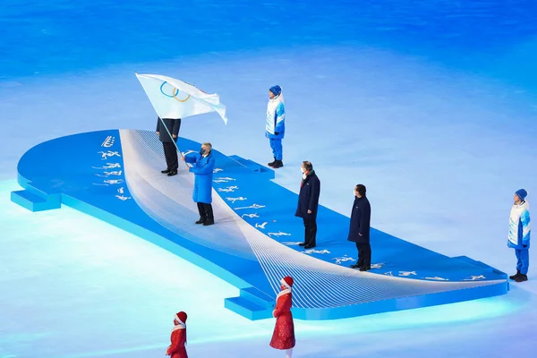 Beijing China Febrero 2022 Ceremonia Clausura Los Juegos Olímpicos Invierno Imagen de archivo