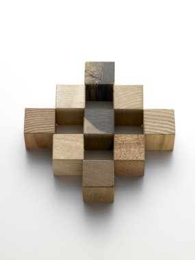 wooden cubes - cubi di legno clipart