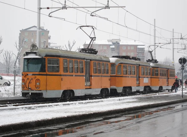 tarihi banliyö tramvay hattı limbiate-Milano, İtalya
