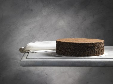 tatlı yiyecek tatlı, çikolatalı kek