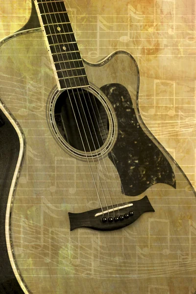 Acoustic guitar — Stock Photo, Image