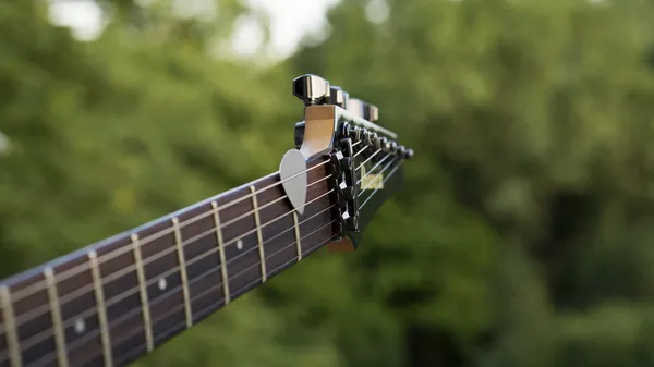 E-Gitarre und Mediator — Stockfoto