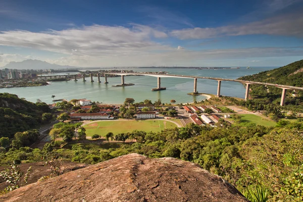 Terceira Bridge from Morenos hill, Vitória, Brasil — Fotografia de Stock