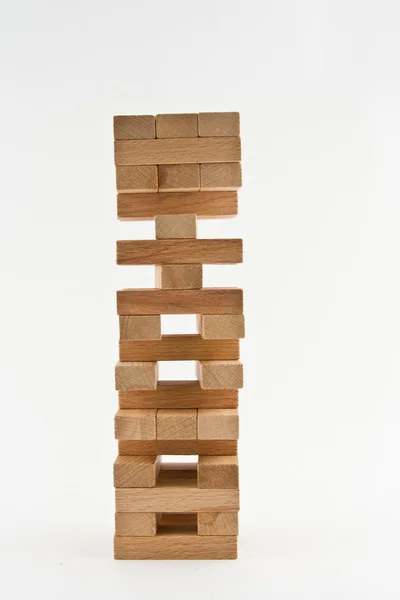Wooden jenga — Stock Photo, Image