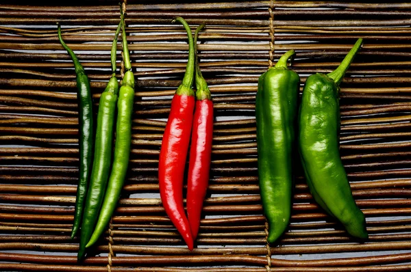 Hot peppers — Stock Photo, Image