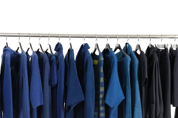 Clothing on hangers — Stock Photo, Image