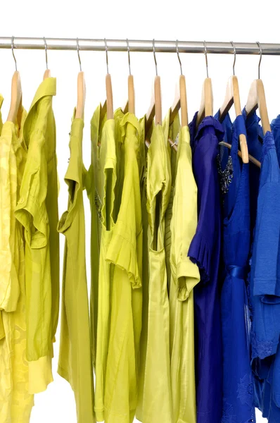 A rack of colorful shirt — Stock Photo, Image