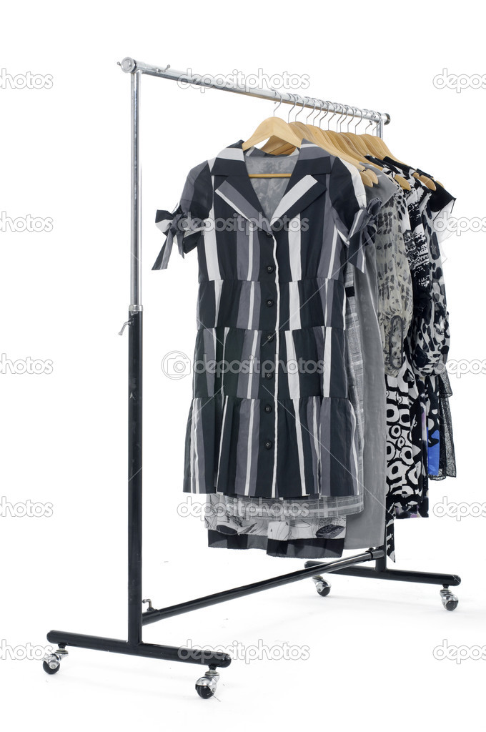 mode kleding rek weergeven — stockfoto © crystalstock #22392571
