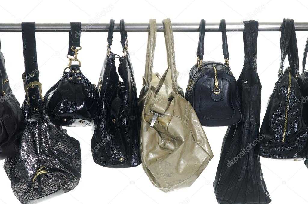 handbags hanging