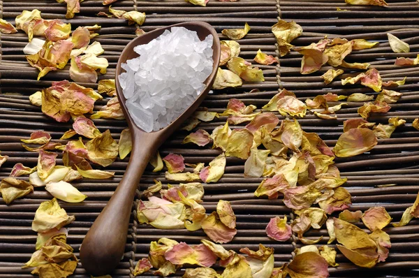 Spa bath salt — Stock Photo, Image