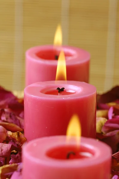 Spa candle — Stock Photo, Image