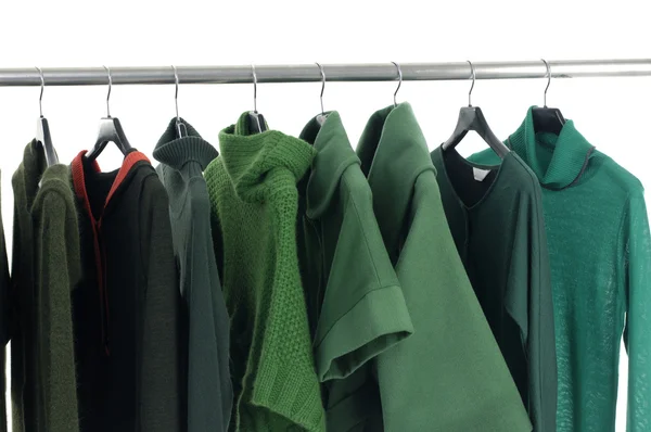 Clothing on hanging — Stock Photo, Image