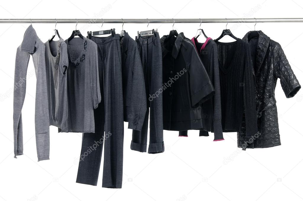 clothing on hanging