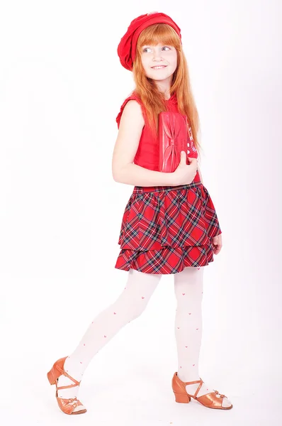 Küçük kızıl saçlı kız — Stok fotoğraf