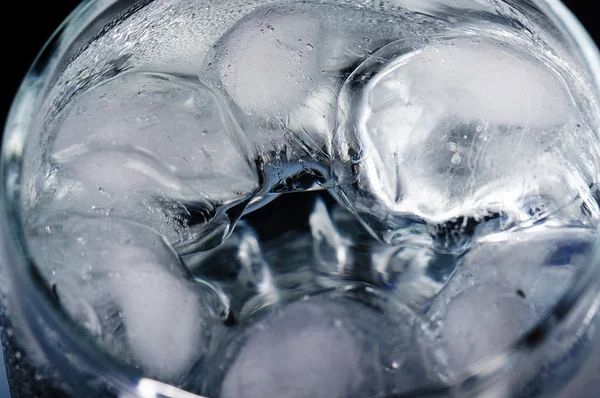 Glass of water with ice — Stock Photo, Image