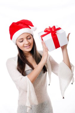 güzel genç kız hediye el ile