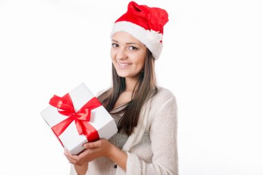 güzel genç kız hediye el ile