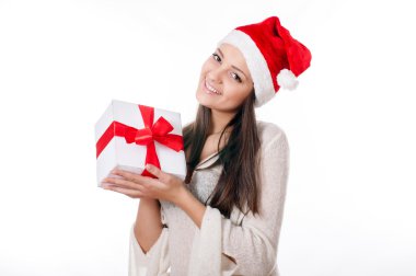 güzel genç kız hediye el ile