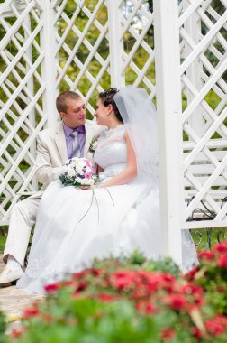 genç ve güzel gelin ve damat