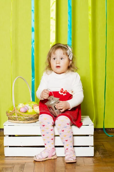 Menina em um vestido bonito — Fotografia de Stock