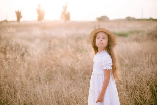 Cute Little Girl Long Blond Curly Hair Her Mother White — Stockfoto