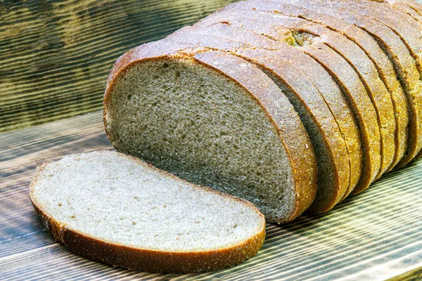 Свіжий Хліб Сільському Стилі Домашня Їжа — стокове фото